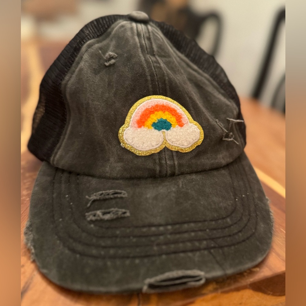 Authentic CC Trucker’s Hat with Rainbow Patch 🌈